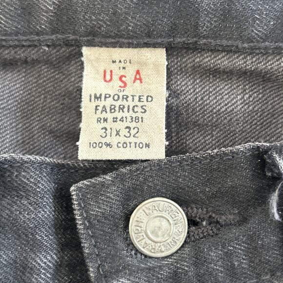 RRL Double RL Studded Selvedge Western Slim‎ Fit Jeans Mens 31X29 Biker Rock Y2k - Picture 13 of 16